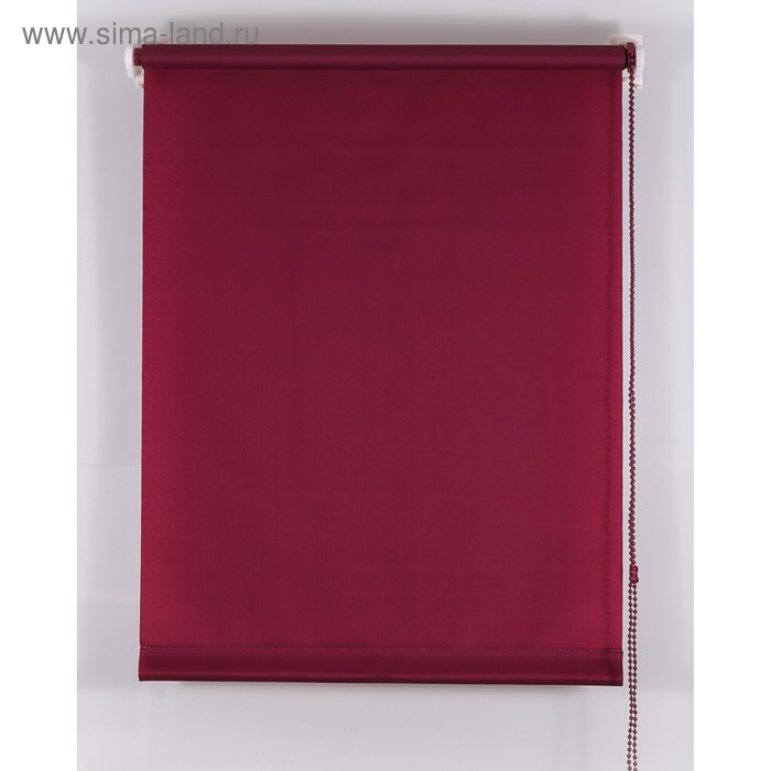 фото Рулонная штора «комфортиссимо», 140х160 см, цвет красное вино магеллан