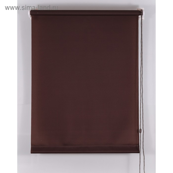 фото Рулонная штора «комфортиссимо», 80х160 см, цвет шоколадный магеллан