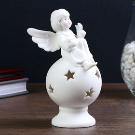 

Фигурка с цветной подсветкой "Ангелок на шаре" 7.2х7х15 см