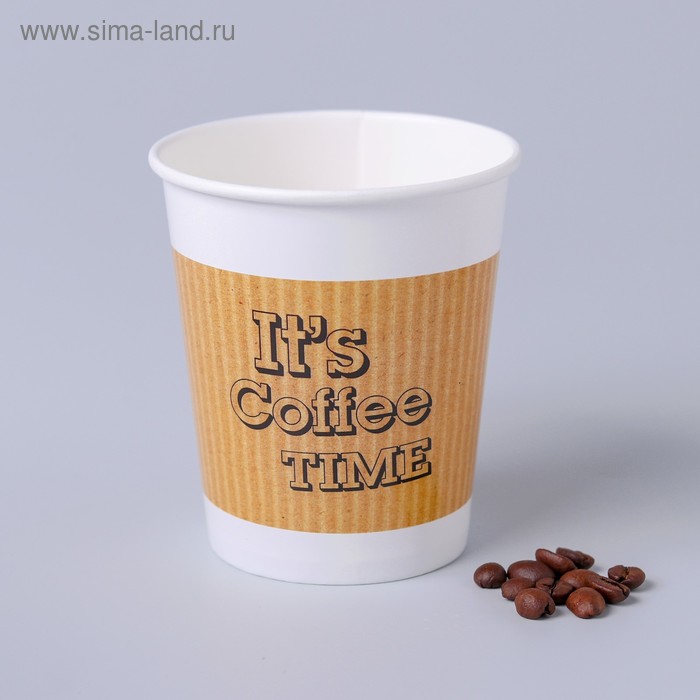 Стаканы и кружки Стакан бумажный It`s coffee time, 250 мл
