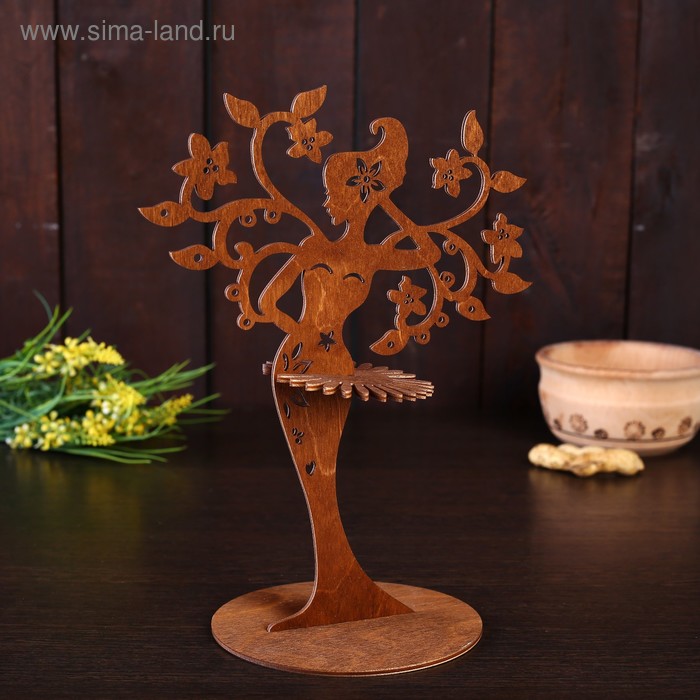 

Салфетница «Богиня Природы», темное дерево, 22×14×0,3 см