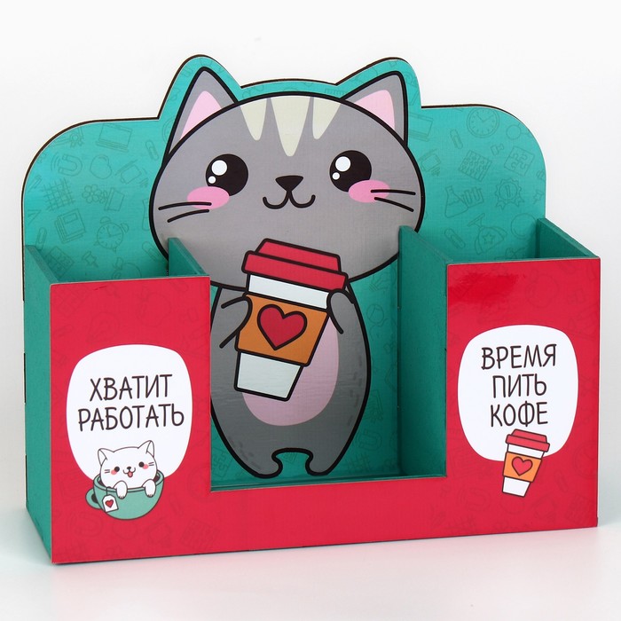 ручка в виде кошки. кошачья канцелярия. кот канцтовары. органайзер для канцтоваров. кот канцтовары.