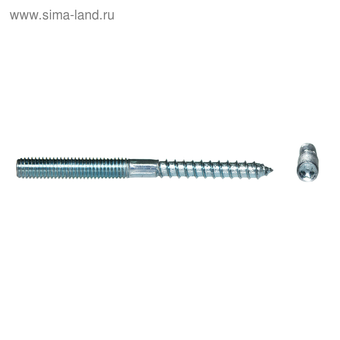

Шуруп-шпилька Steelrex, середина шестигранник, цинк 8х140, 100 шт.