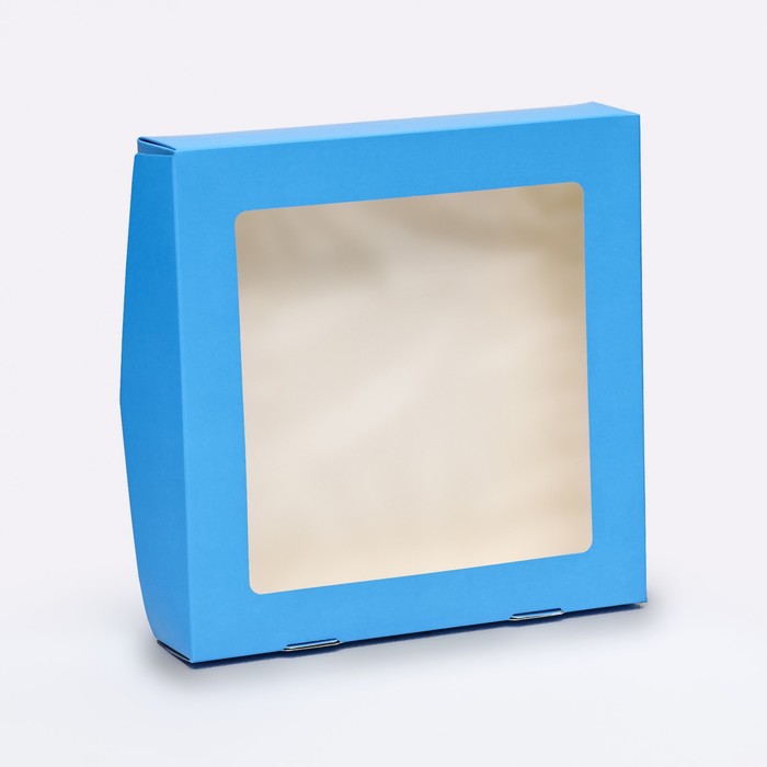 Контейнер на вынос, голубой, 20 х 20 х 4 см контейнер на вынос с окном крафт 20 х 20 х 4 см