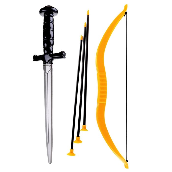 фото Набор оружия «забияка», меч, лук, 3 стрелы knopa