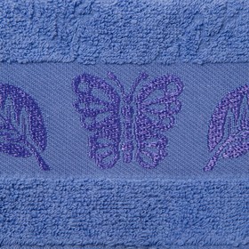 

Полотенце махровое Fiesta cotton Butterfly 50х90 см, голубой, хлопок 100%, 420 г/м2