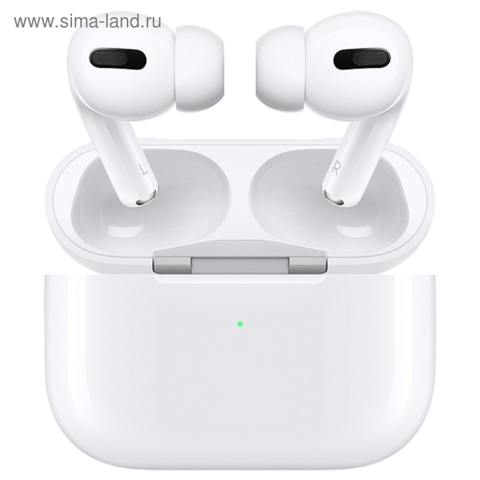 фото Наушники с микрофоном apple airpods pro, беспроводные, кейс с беспроводной зарядкой, белые
