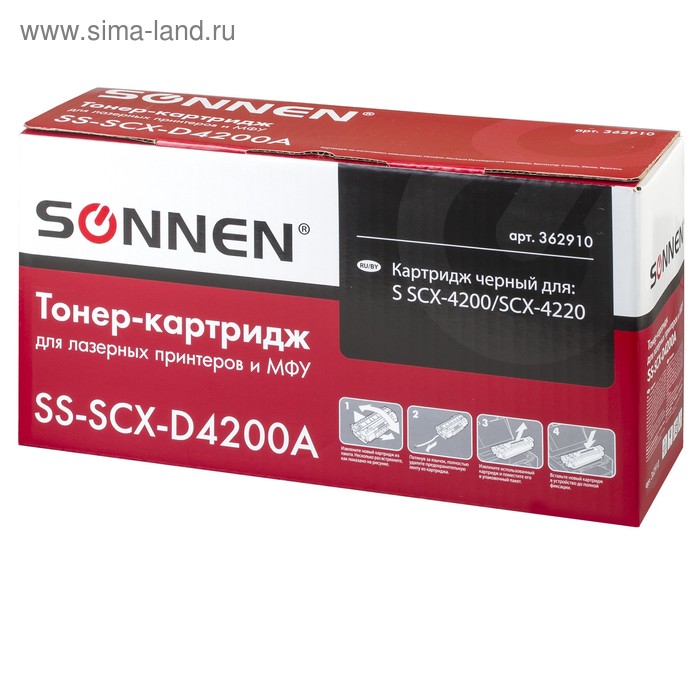 Картридж SONNEN SCX-D4200A для Samsung SCX-4200/4220 (2500k), черный картридж nv print scx d4200a для samsung scx 4200 4220 3000k черный