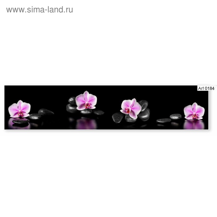 Фартук кухонный МДФ PANDA Розовая орхидея, 0184 фартук приталенный душистая орхидея размер