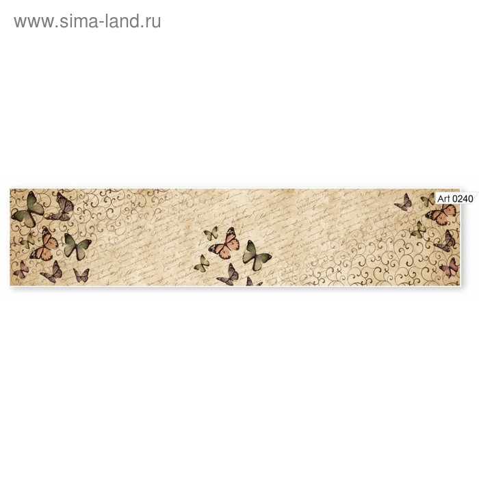 

Фартук кухонный МДФ PANDA Бабочки винтаж, 0240