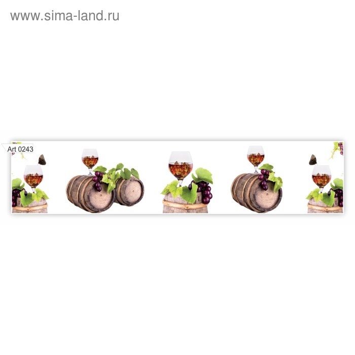Фартук кухонный МДФ PANDA Винный бочонок, 0243 цена и фото