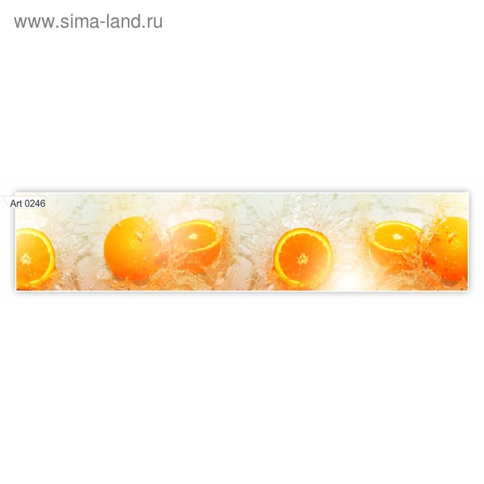 цена Фартук кухонный МДФ PANDA Апельсины, 0246