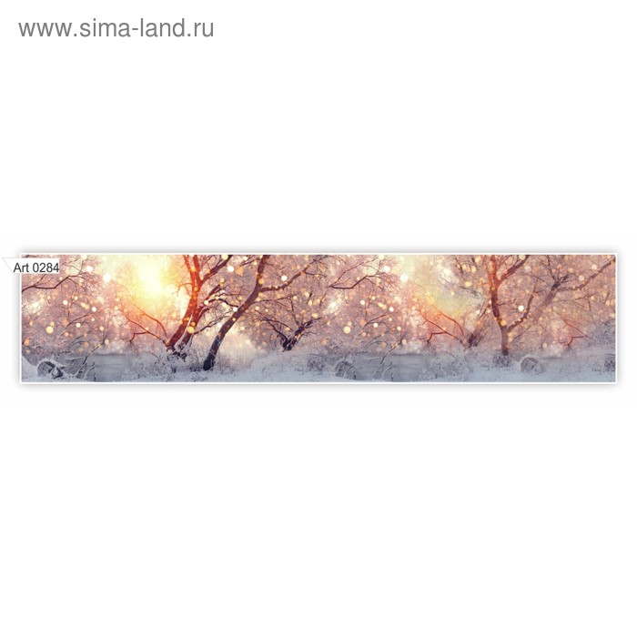 Фартук кухонный МДФ PANDA Природа зима, 0284