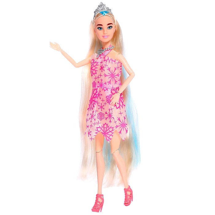 кукла модель шарнирная оля в платье с аксессуарами Кукла-модель шарнирная «Оля» в платье, с аксессуарами, МИКС