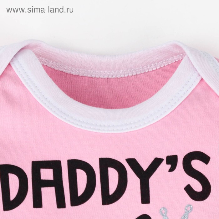 

Боди Крошка Я "Daddy's girl", розовый, рост 80-86 см