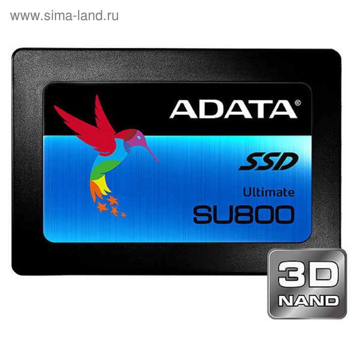 Накопитель SSD A-Data ASU800SS-512GT-C SU800, 512Гб, SATA III, 2.5 накопитель ssd a data asu800ss 512gt c su800 512гб sata iii 2 5