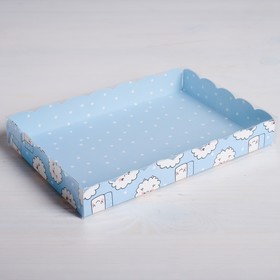 

Коробка для кондитерских изделий с PVC-крышкой «Тебе», 22 × 15 × 3 см