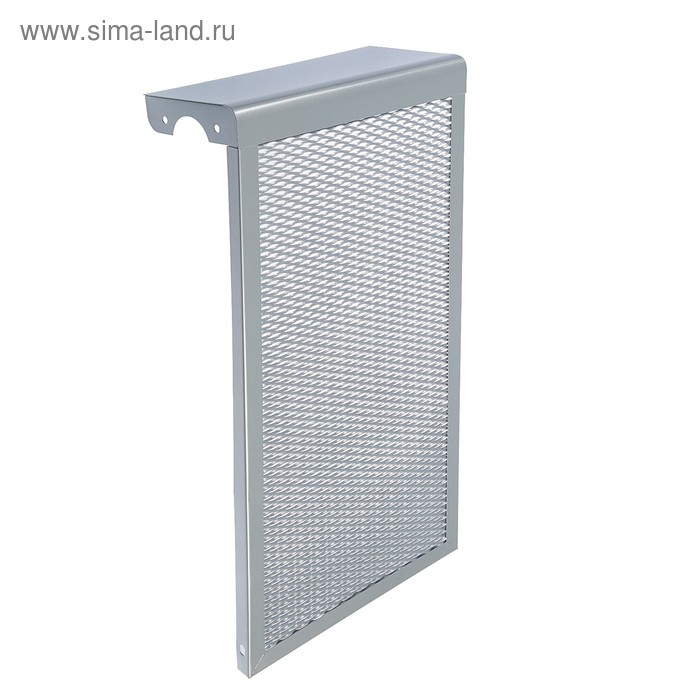 цена Экран на чугунный радиатор ZEIN, 290х610х150 мм, 3 секции, металлический, цвет металлик