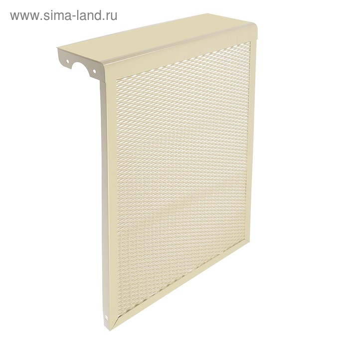 цена Экран на чугунный радиатор ZEIN, 390х610х150 мм, 4 секции, металлический, бежевый