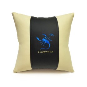 

Подушка декоративная из экокожи "Скорпион"