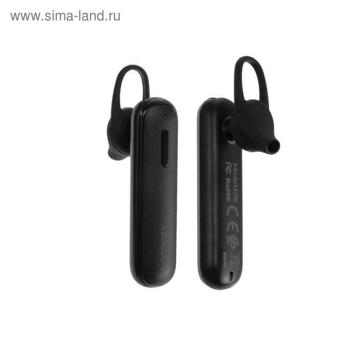 Bluetooth-гарнитура Hoco E36 Free sound business, вкладыш, моно, BT v4.2, 70 мАч, черная
