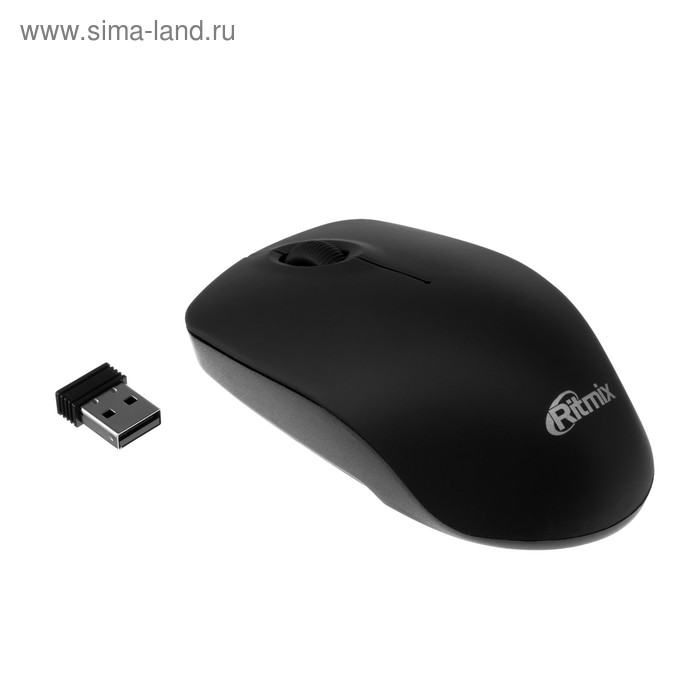 Мышь Ritmix RMW-506 беспроводная оптическая 1000 dpi 1xAA USB чёрная 24900₽