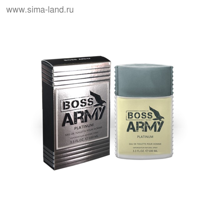 Туалетная вода мужская Boss Army, Platinum, 100 мл