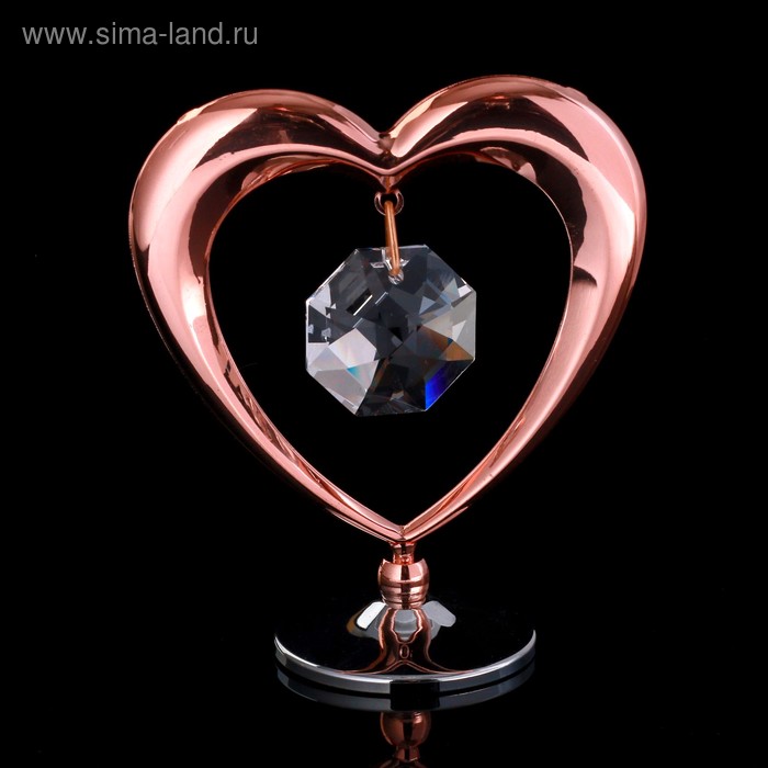 

Сувенир с кристаллами Swarovski "Сердце" 6,4х5,8 см