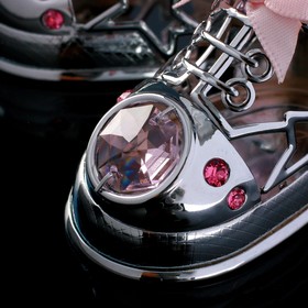 УЦЕНКА Сувенир с кристаллами "Пара ботиночек" хром 7,7х6 см от Сима-ленд
