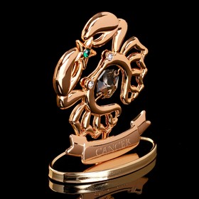 

Сувенир с кристаллами Swarovski "Рак" 7,6х6,4 см