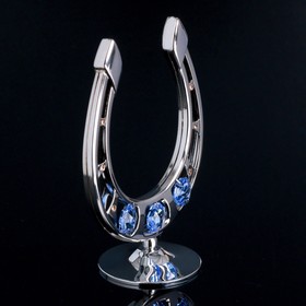 

Сувенир с кристаллами Swarovski "Подкова" хром 11,9х8,9 см