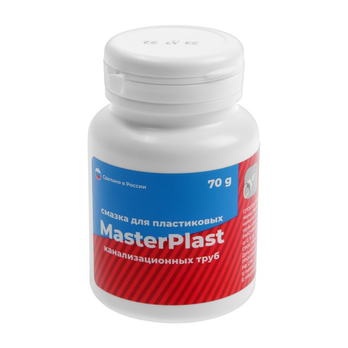 Смазка для канализационных труб Masterprof ИС.130896, 70 г смазка masterprof masterplast ис 130896 70 г