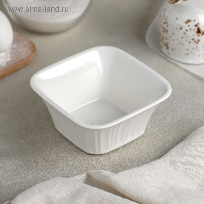 Форма для выпечки из жаропрочной керамики Доляна «Маффин», 11×5 см, цвет белый форма для выпечки маффин хб 5 х 4 см