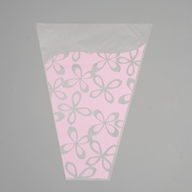 Пакет для цветов конус 'Милана', розовый, 30 х 40 м Ош