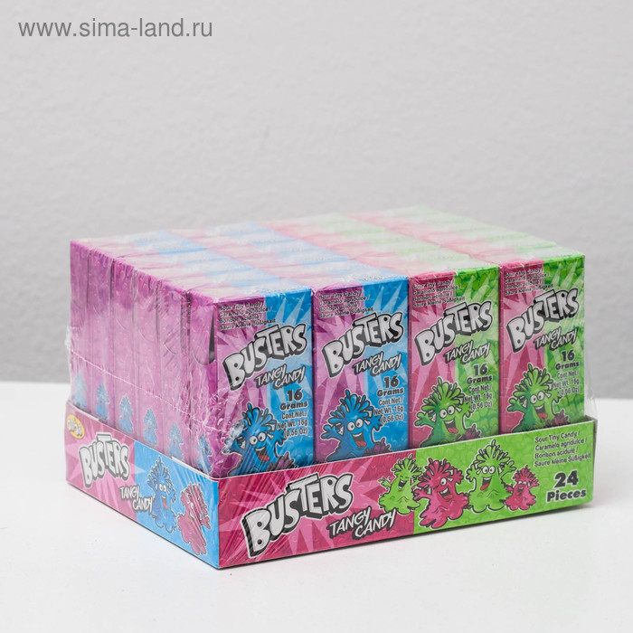 Сахарное драже JOJO Busters tangy candy ассорти 16 г 18₽