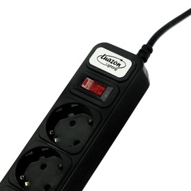 

Сетевой фильтр черный Luazon Lighting, 5 розеток, 3 м, 2200 Вт, 3 х 0.75 мм2, 10 А, 220 В 4