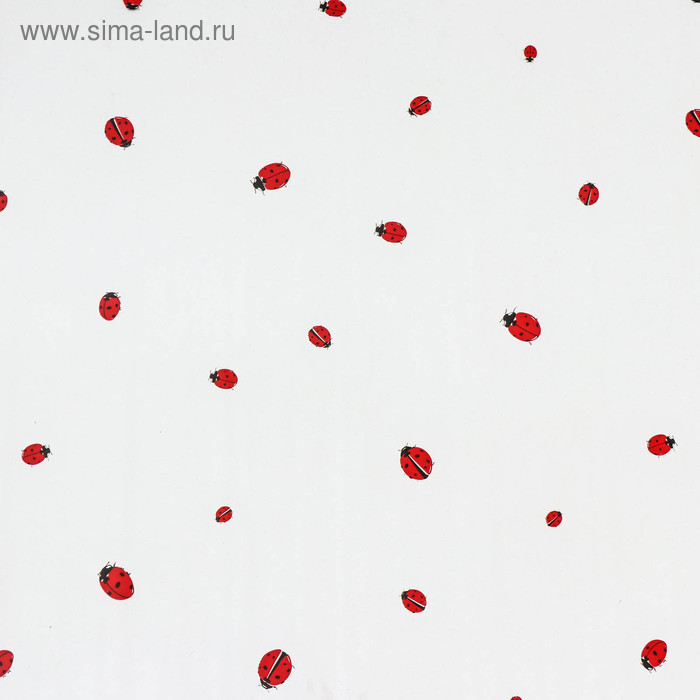 

Пленка для цветов "Божьи коровки", 0,7 х 7,6 м, 40 мкм, 200 г