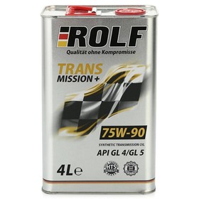

Масло трансмиссионное Rolf Plus 75W-90, API GL-4/5, синтетическое, 4 л