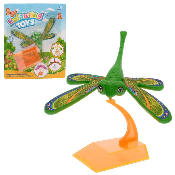 Фигурка животного на подставке "Стрекоза", МИКС