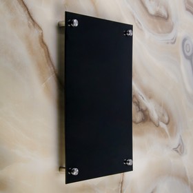 Дистанционный держатель для табличек, 16х30 мм, цвет матовый никель,набор 6 шт. от Сима-ленд