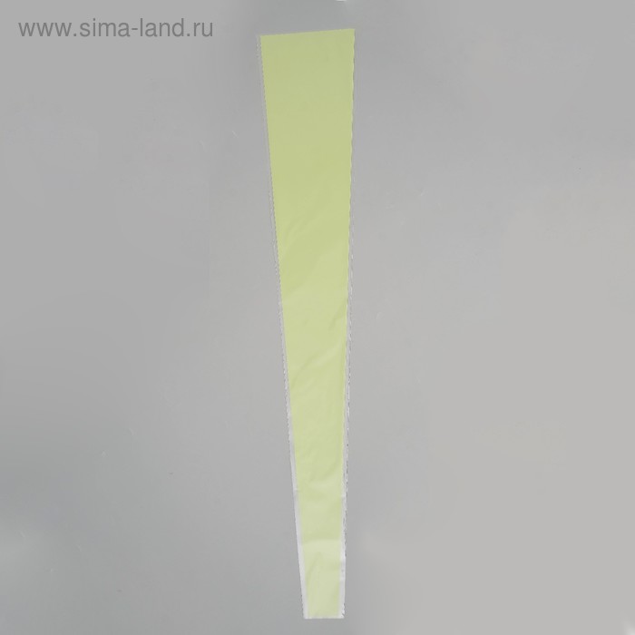 

Пакет для цветов конус "Для розы", прозрачный - фисташковый, 15 х 80 см