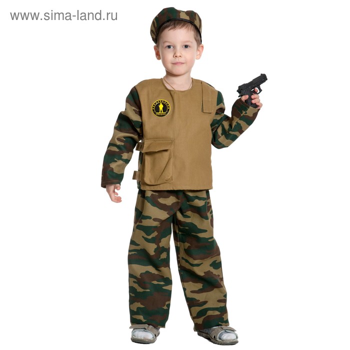 фото Карнавальный костюм «спецназ-1 с пистолетом», детский, р. 34-36, рост 134-140 см карнавалофф