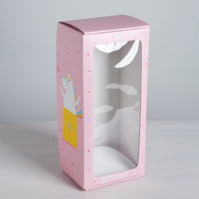 

Коробка складная с PVC-окном «Единороги», 16 × 35 × 12 см