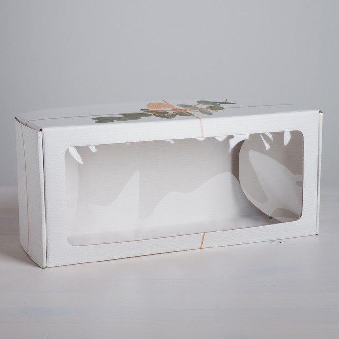 

Коробка складная с PVC-окном «Эко», 16 × 35 × 12 см