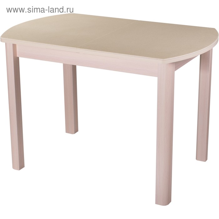 

Стол раскладной Румба ПО, 1100(1470)х700х750, Молочный дуб/камень песочный/опора МД04