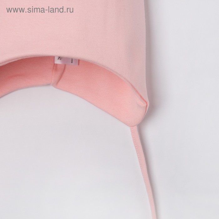 

Шапка для девочки, цвет пудра, размер 46-50