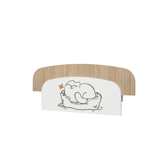 Бортик защитный «Кот», 900 × 48 × 380 мм, цвет туя светлая кровать двухуровневая кот 900 1 цвет туя светлая белый