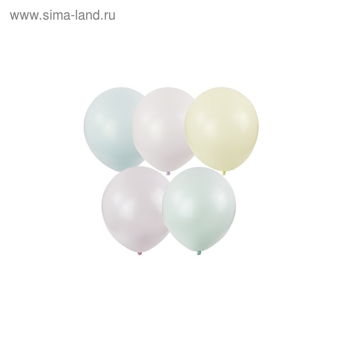 фото Шар латексный 9" macaroons, пастель, набор 100 шт., микс latex occidental