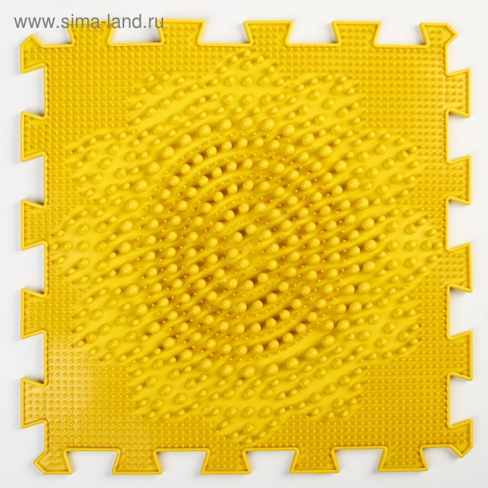 фото Детский массажный коврик 1 модуль "подсолнух" цвет жёлтый ортопазл