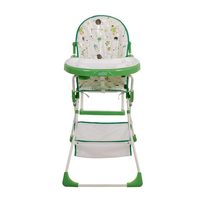 Стульчик для кормления Selby 252 «Космическое путешествие», цвет зеленый 4875454